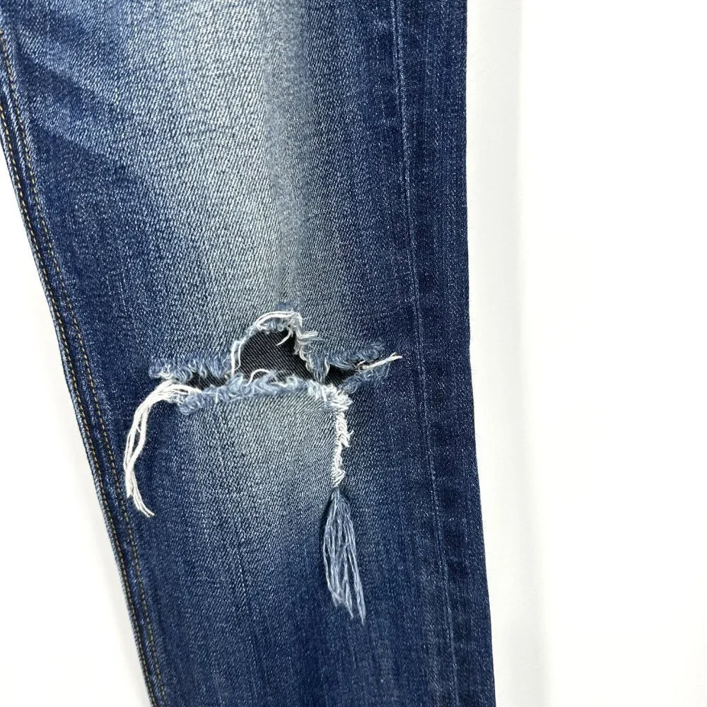 Rag & Bone Dre Low-Rise Slim Boyfriend Jeans Phoenix‎ Distressed Wash Size 25